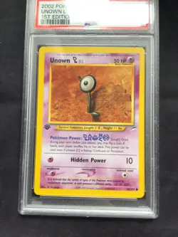 Pokemon Cards: 1st Edition Neo Destiny Common: Unown L 86/105: PSA 9 - Image 2