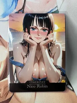 Nico Robin One Piece hentai Anime Doujin Waifu ACG Custom Card - Image 1
