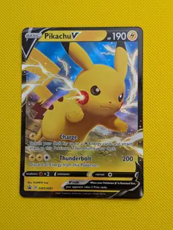 Pikachu V SWSH061 - Black Star Promo - Ultra Rare - Pokemon Card - NM/Mint - Image 1