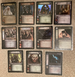 LOTR TCG Rare Foil card lot from set 11 Shadows and set 12 Black Rider NM - Image 1
