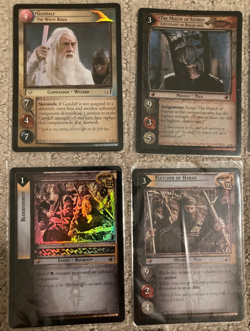 LOTR TCG Rare Foil card lot from set 11 Shadows and set 12 Black Rider NM - Image 2