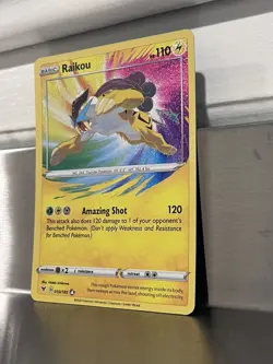 Raikou 50/185 Amazing Rare Holo Pokemon Card TCG Vivid Voltage Sword & Shield - Image 3