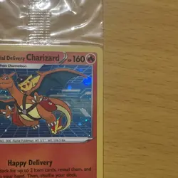 Pokemon Special Delivery Charizard SWSH075 Promo Card Holo Sealed - Image 4