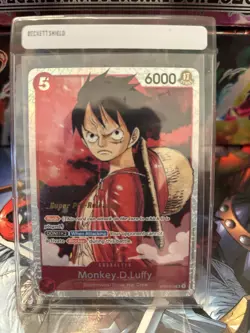 One Piece Card Game Super Pre Release STO1-001 Monkey.D. Luffy Leader - Image 4