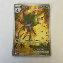 Pokemon TCG Fraxure Illustration Rare Black Bolt Card 146/086 NM Gold Star - Image 1