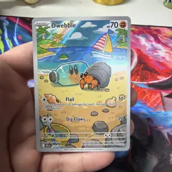 Dwebble 129/086 Black Bolt Pokemon TCG Card Fresh From Pack NM - Image 1