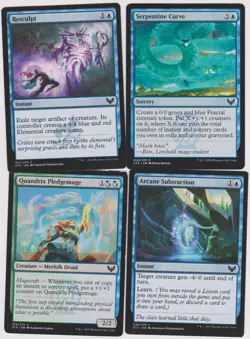 BLUE-GREEN MERFOLK DECK 40 CARDS N-MINT MTG MAGIC UNPLAYED STRIXHAVEN SCHOOL S-1 - Image 1