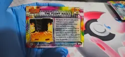 Pokemon Topps Movie card HOLO /Black label/ no.35 "The Fight Rages" - Image 2