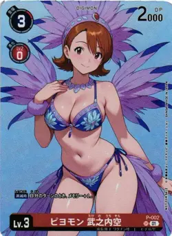 Sora Takenouchi DIGIMON Holographic Custom Art Goddess Story Collectible Card - Image 1