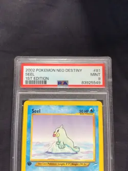 Pokemon Cards: 1st Edition Neo Destiny Common: Seel 81/105: PSA 9 - Image 3