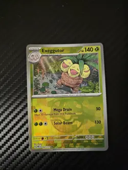 Pokemon TCG Prismatic Evolutions Exeggutor Card 002/131 Masterball Reverse Holo - Image 1