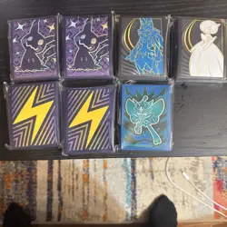 Lot of 7!! Assorted Pokemon TCG ETB Card Sleeves - Image 1