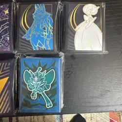 Lot of 7!! Assorted Pokemon TCG ETB Card Sleeves - Image 3