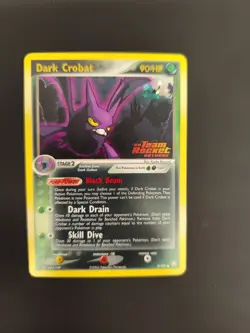 Pokemon card Dark Crobat 3/109 ex Team Rocket Returns Reverse Holo foil Stamped - Image 1