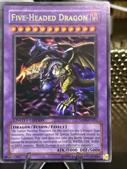 Yu-Gi-Oh! Five-Headed Dragon Starter Deck Card Limited Edition Holo Rare - Image 1