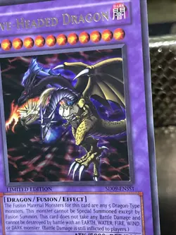 Yu-Gi-Oh! Five-Headed Dragon Starter Deck Card Limited Edition Holo Rare - Image 3