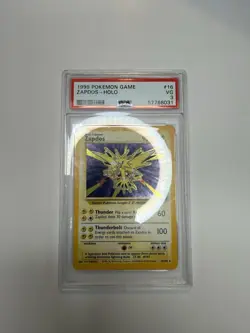 Pokemon TCG Zapdos Holo Rare Card 16/102 Base Set Unlimited - Image 3