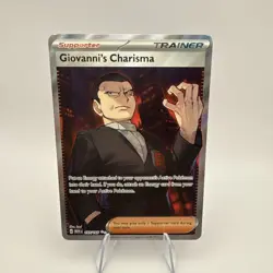 Pokemon Card Giovanni's Charisma 197/165 Scarlet & Violet 151 - Near Mint - Image 1