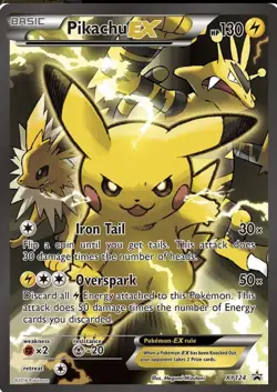 Pokemon Pikachu EX - XY124 MP 1st Edition Normal XY Promos - Image 1