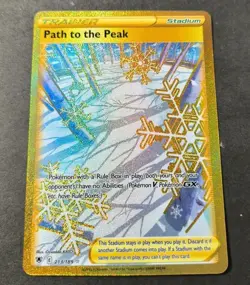 Pokemon Astral Radiance Path To The Peak Secret Rare Gold Holo Card 213/189 NM - Image 1
