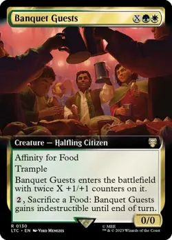 Magic The Gathering MTG BANQUET GUESTS EXTENDED ART The Lord of the Rings NM - Image 1
