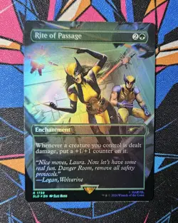 Rite Of Passage NM Rainbow Foil MTG Secret Lair Marvel Wolverine Unplayed Magic - Image 1