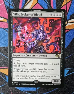 Vilis, Broker of Blood NM Anime MTG Foundations Jumpstart J25 Unplayed Magic - Image 1