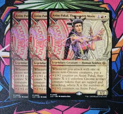 3x Anim Pakal Thousandth Moon x3 MTG Showcase MTG Lost Caverns Ixalan Unplayed - Image 1