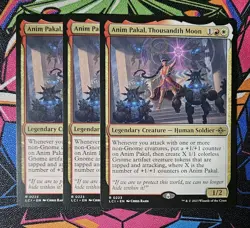 3x Anim Pakal Thousandth Moon x3 MTG Regular MTG Lost Caverns Ixalan Unplayed - Image 1
