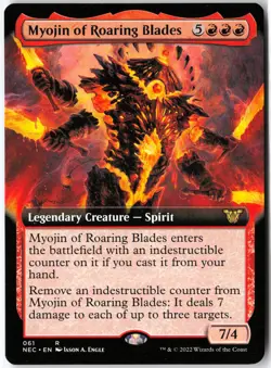 Myojin of Roaring Blades Extended Art #61 Rare Commander: Neon Dynasty MTG - Image 1