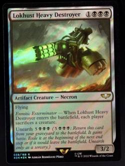 Lokhust Heavy Destroyer 038/168 Rare Surge Foil Warhammer 40k MTG NM - Image 1