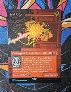Delayed Blast Fireball NM Rainbow Foil MTG Secret Lair Unplayed Magic Gathering - Image 1