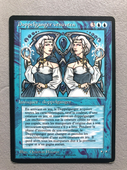 Mtg Carte Magic Fbb Foreign Black Bordered Vesuvan Doppelganger French LP/MP - Image 1