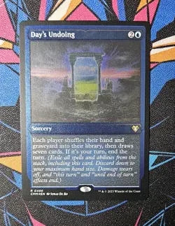 Day's Undoing NM Foil Etched MTG Commander Masters Unplayed Magic The Gathering - Image 1