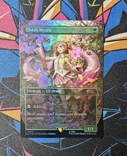 Elvish Mystic NM Rainbow Foil English MTG Hatsune Miku Secret Lair Unplayed - Image 1