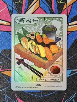 Oishii! Sushi Food Token ????! ???? NM Rainbow Foil MTG Secret Lair 2012 - Image 1