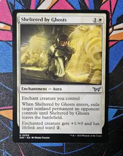 Sheltered by Ghosts NM Regular MTG Duskmourn: House of Horror DSK Unplayed Magic - Image 1