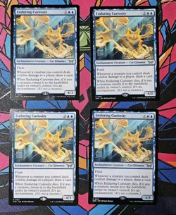 4x Enduring Curiosity x4 NM Regular MTG Duskmourn Unplayed Magic The Gathering - Image 1