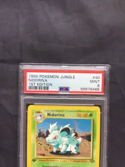Pokemon Cards: Jungle 1st Edition Uncommon: Nidorina 40/64 PSA 9 - Image 3