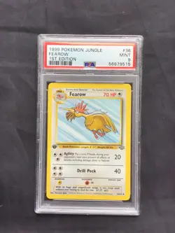 Pokemon Cards: Jungle 1st Edition Uncommon: Fearow 36/64 PSA 9 - Image 1