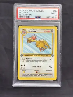 Pokemon Cards: Jungle 1st Edition Uncommon: Fearow 36/64 PSA 9 - Image 2