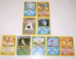Vintage Pokemon Card Lot! Charizard Blastoise Fire Pokemon Cards! Different Sets - Image 1