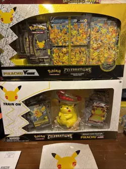 Pokemon Celebrations 25th Anniversary Pikachu V-union Premium Playmat Collection - Image 1