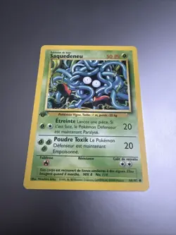 Pokemon 1st Edition Base French Saquedeneu (Tangela) French 66/102 MINT Wizards - Image 1