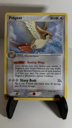 Pokemon TCG Pidgeot POP Series 2 Unlimited Holo Rare NM - Image 1