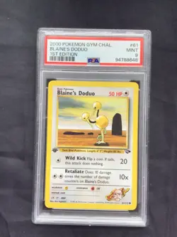 Pokemon: Gym Challenge 1st Edition Common: Blaine's Doduo 61/132 PSA 9 - Image 1