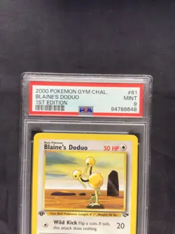 Pokemon: Gym Challenge 1st Edition Common: Blaine's Doduo 61/132 PSA 9 - Image 3