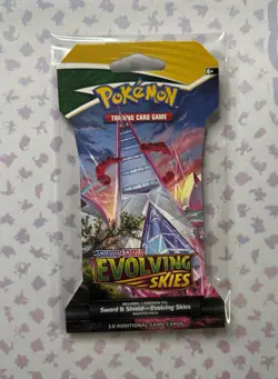 2021 Pokemon SWSH Evolving Skies Sleeved Booster Pack Duraludon Art (1/4) - Image 1