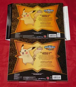 Pokemon Shining Fates Pikachu V Collection Box Lot of 2 - Image 2