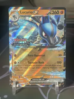 Lucario EX 051/131 Prismatic Evolutions Stamped Promo Pokemon TCG NM - Image 1